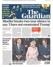 The Guardian (UK) Newspaper Front Page for 30 May 2019