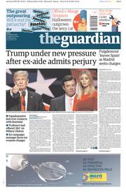 The Guardian (UK) Newspaper Front Page for 31 October 2017
