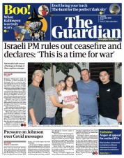 The Guardian (UK) Newspaper Front Page for 31 October 2023