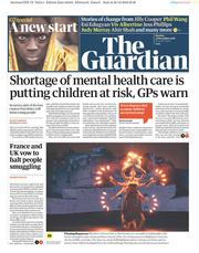 The Guardian (UK) Newspaper Front Page for 31 December 2018