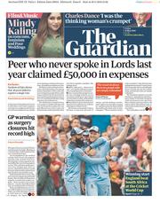 The Guardian (UK) Newspaper Front Page for 31 May 2019