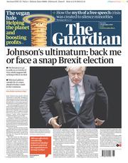 The Guardian (UK) Newspaper Front Page for 3 September 2019
