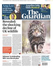 The Guardian (UK) Newspaper Front Page for 4 October 2019