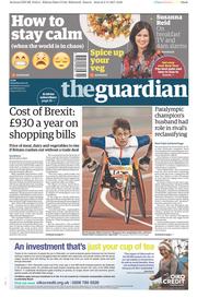 The Guardian (UK) Newspaper Front Page for 4 November 2017