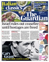 The Guardian (UK) Newspaper Front Page for 4 November 2023