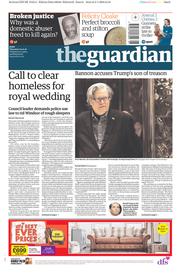 The Guardian (UK) Newspaper Front Page for 4 January 2018