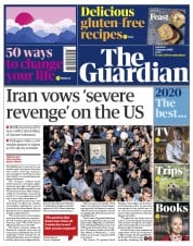 The Guardian (UK) Newspaper Front Page for 4 January 2020