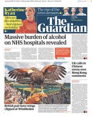 The Guardian (UK) Newspaper Front Page for 4 July 2019
