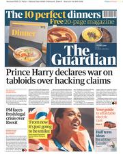 The Guardian (UK) Newspaper Front Page for 5 October 2019