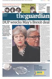 The Guardian (UK) Newspaper Front Page for 5 December 2017