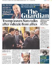 The Guardian (UK) Newspaper Front Page for 5 December 2019