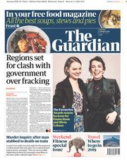 The Guardian (UK) Newspaper Front Page for 5 January 2019