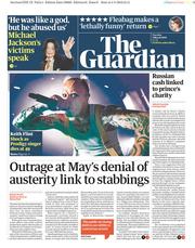 The Guardian (UK) Newspaper Front Page for 5 March 2019