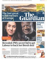 The Guardian (UK) Newspaper Front Page for 6 October 2018
