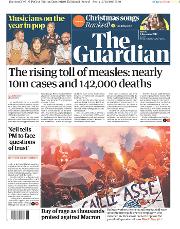 The Guardian (UK) Newspaper Front Page for 6 December 2019