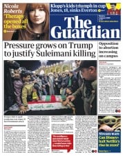 The Guardian (UK) Newspaper Front Page for 6 January 2020