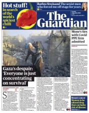 The Guardian (UK) Newspaper Front Page for 7 November 2023