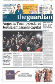 The Guardian (UK) Newspaper Front Page for 7 December 2017