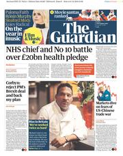 The Guardian (UK) Newspaper Front Page for 7 December 2018