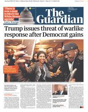 The Guardian (UK) Newspaper Front Page for 8 November 2018