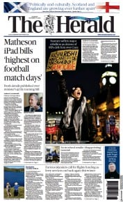 The Herald (UK) Newspaper Front Page for 16 November 2023