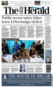 The Herald (UK) Newspaper Front Page for 26 October 2023