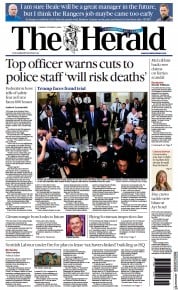 The Herald (UK) Newspaper Front Page for 3 October 2023