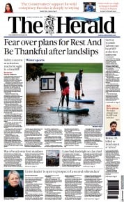 The Herald (UK) Newspaper Front Page for 9 October 2023