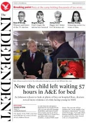 The Independent (UK) Newspaper Front Page for 10 December 2019