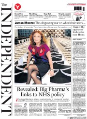 The Independent Newspaper Front Page (UK) for 11 February 2014