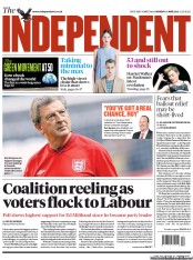 The Independent Newspaper Front Page (UK) for 11 June 2012