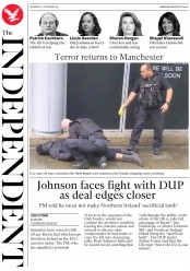 The Independent (UK) Newspaper Front Page for 12 October 2019