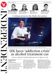 The Independent (UK) Newspaper Front Page for 12 February 2019