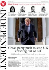 The Independent (UK) Newspaper Front Page for 12 June 2019