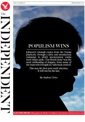 The Independent (UK) Newspaper Front Page for 13 December 2019