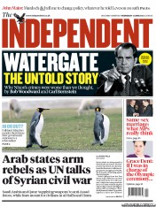 The Independent Newspaper Front Page (UK) for 13 June 2012