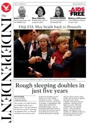 The Independent (UK) Newspaper Front Page for 14 December 2018