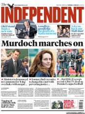 The Independent Newspaper Front Page (UK) for 14 June 2012