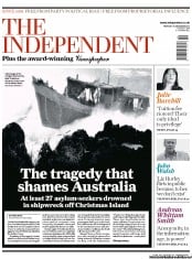 The Independent Newspaper Front Page (UK) for 16 December 2010
