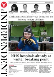 The Independent (UK) Newspaper Front Page for 16 December 2017