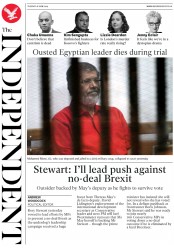 The Independent (UK) Newspaper Front Page for 18 June 2019