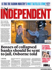 The Independent Newspaper Front Page (UK) for 19 June 2013