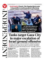The Independent (UK) Newspaper Front Page for 1 November 2023