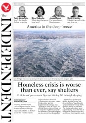 The Independent (UK) Newspaper Front Page for 1 February 2019