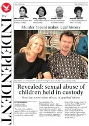 The Independent (UK) Newspaper Front Page for 1 March 2019