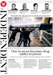 The Independent (UK) Newspaper Front Page for 20 January 2020