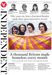The Independent (UK) Newspaper Front Page for 22 November 2018