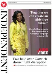 The Independent (UK) Newspaper Front Page for 22 December 2018