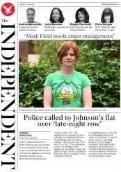 The Independent (UK) Newspaper Front Page for 22 June 2019