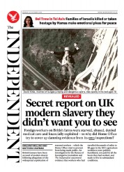 The Independent (UK) Newspaper Front Page for 23 October 2023